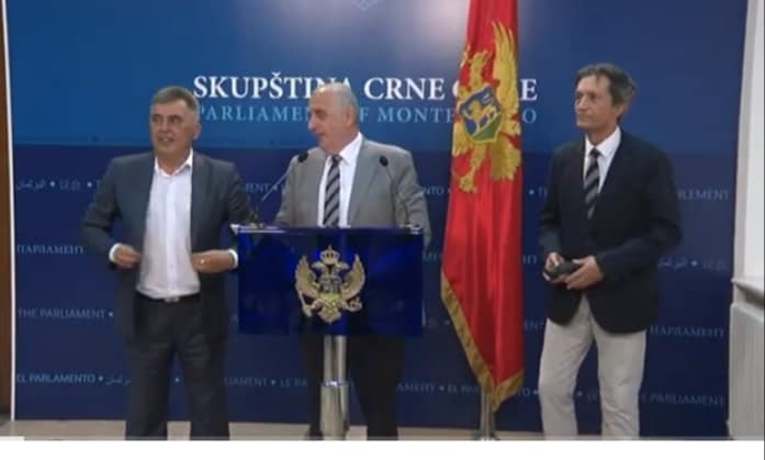 Прес ДФ-а: Ђукановић, Пажин и Катнић планирају продужени „државни удар“(ВИДЕО)