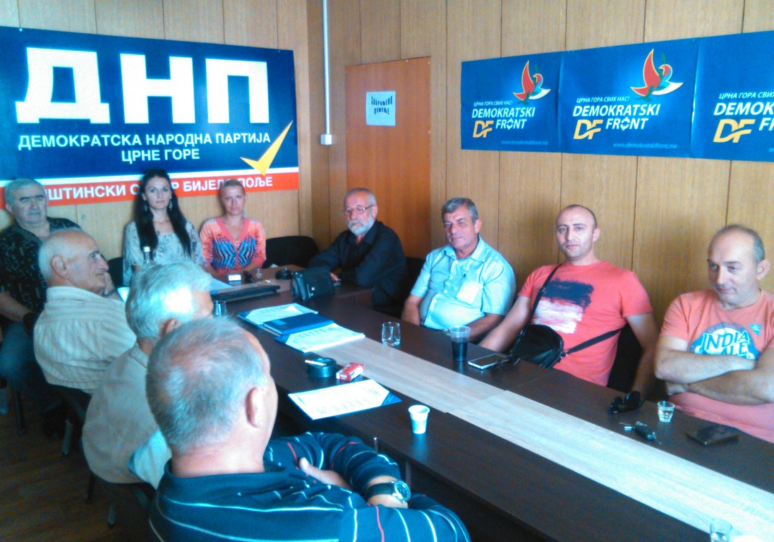 Puna podrška OO DNP Bijelo Polje u cilju organizacije protesta